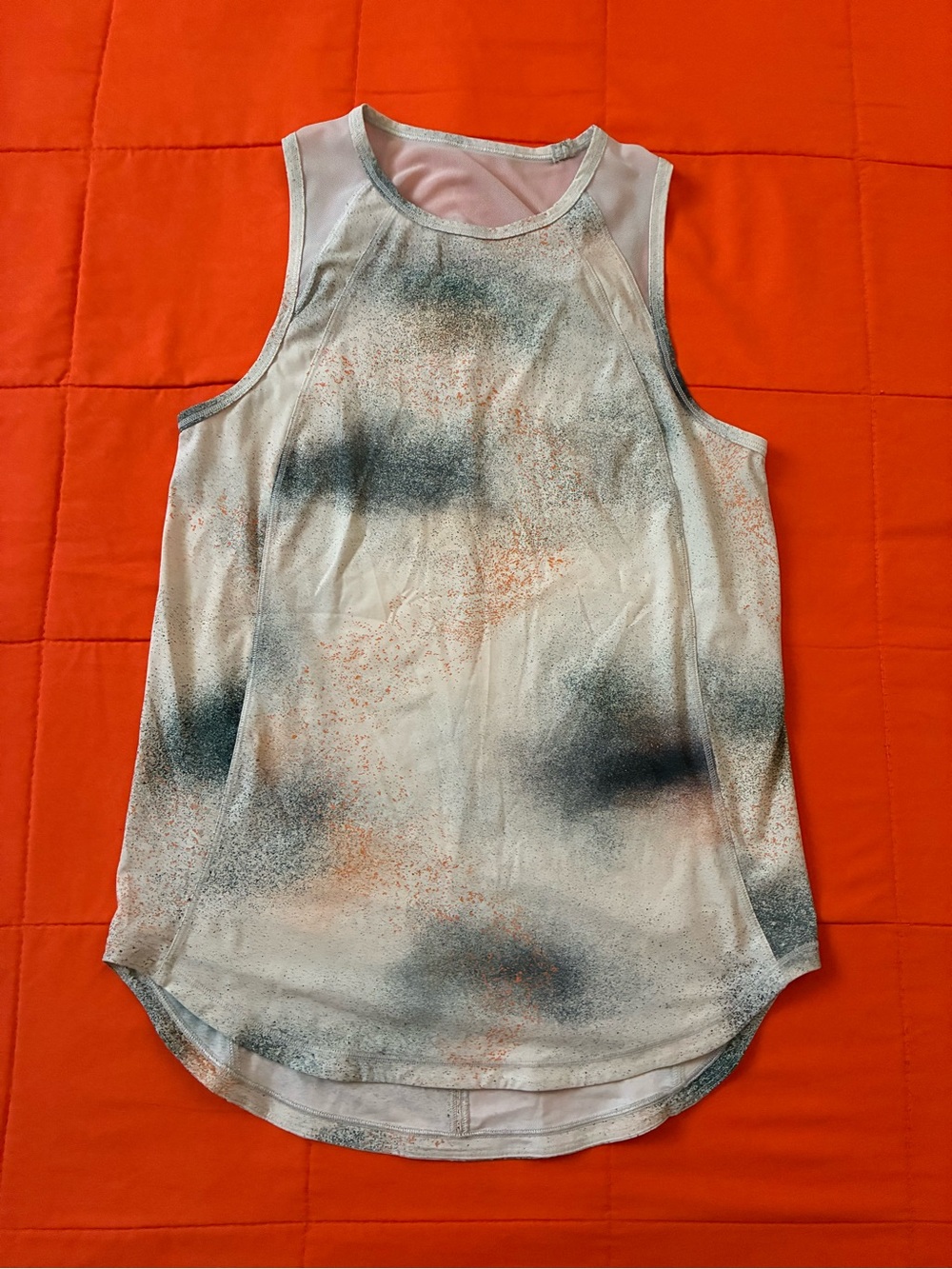 Lululemon Sculpt Tank Top Womens 6 Spray Paint Splatter Athletic Performance Run